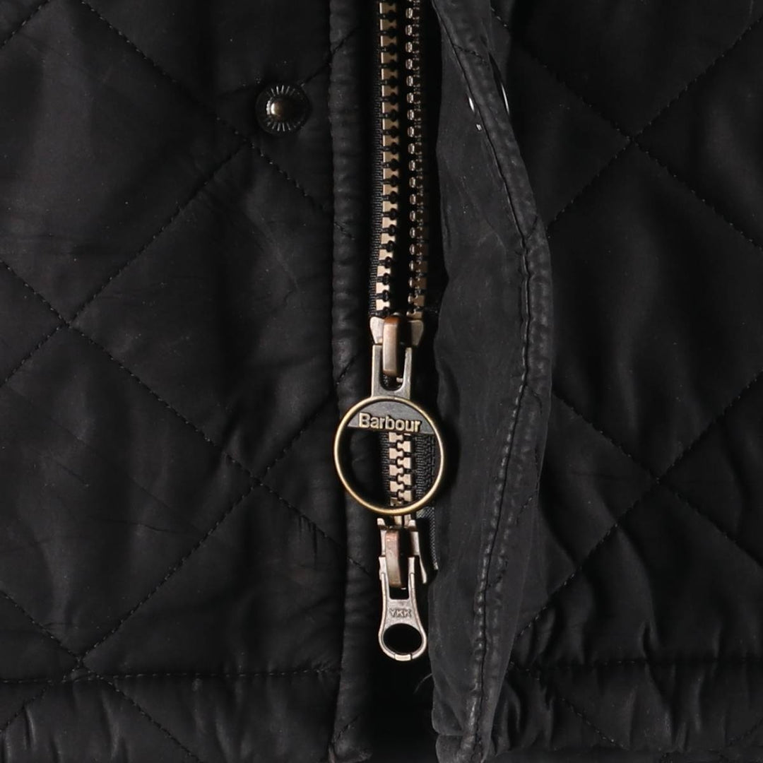 2000'S Barbour POWELL QUILT 3-Warrant Quilted Puffer Jacket, Men's Size L polyester black type Vintage Second Hand