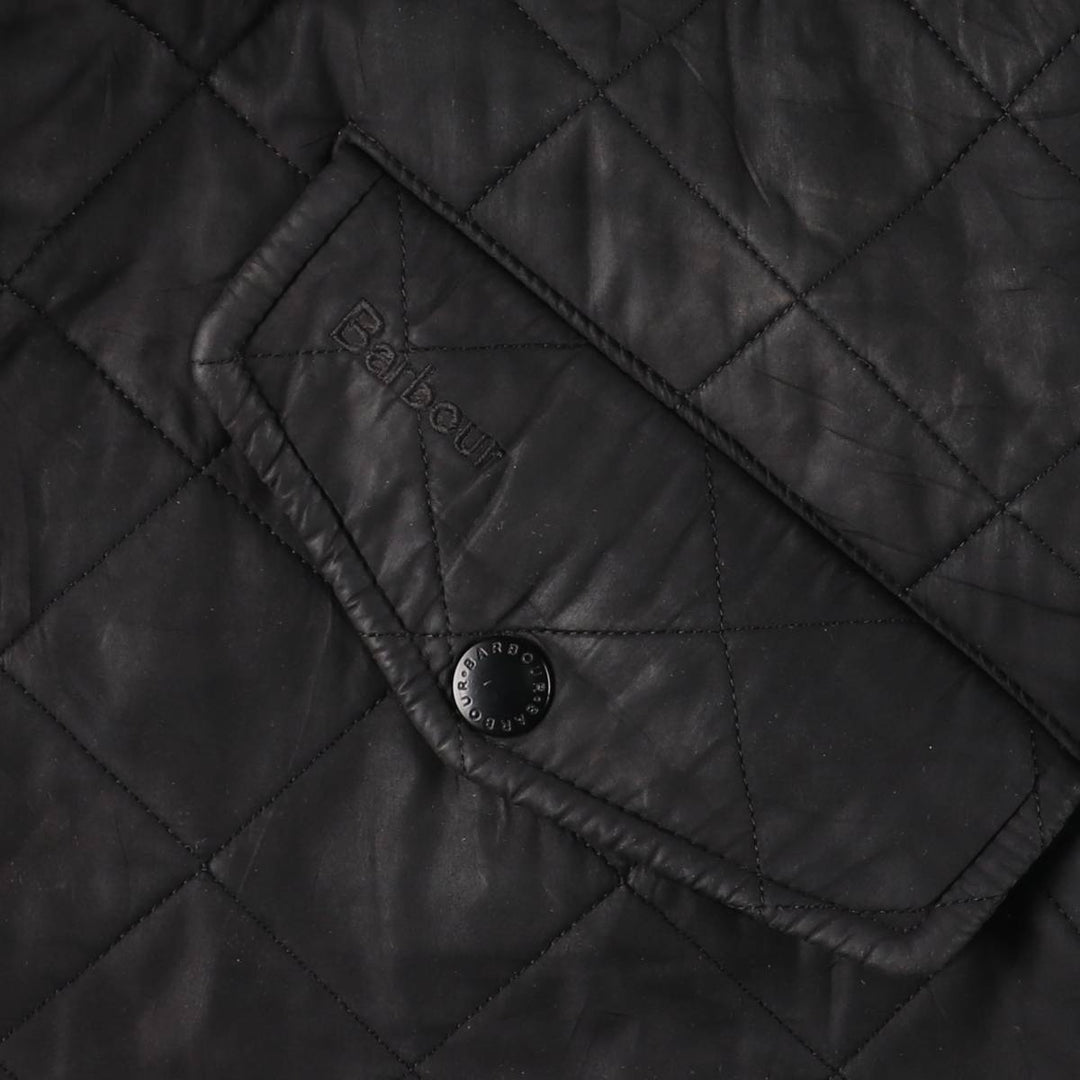 2000'S Barbour POWELL QUILT 3-Warrant Quilted Puffer Jacket, Men's Size L polyester black type Vintage Second Hand