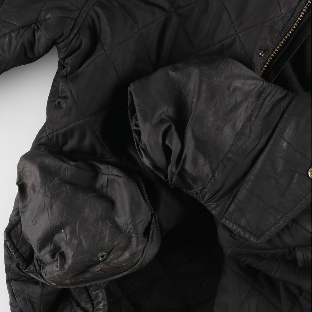 2000'S Barbour POWELL QUILT 3-Warrant Quilted Puffer Jacket, Men's Size L polyester black type Vintage Second Hand
