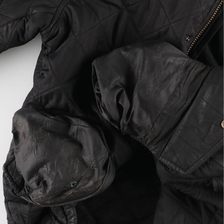 2000'S Barbour POWELL QUILT 3-Warrant Quilted Puffer Jacket, Men's Size L polyester black type Vintage Second Hand