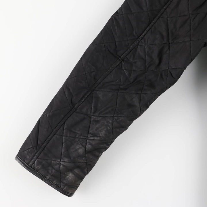 2000'S Barbour POWELL QUILT 3-Warrant Quilted Puffer Jacket, Men's Size L polyester black type Vintage Second Hand