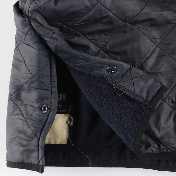 Barbour Polar Quilts quilted puffer jacket, men's size XL Nylon black type Vintage Second Hand