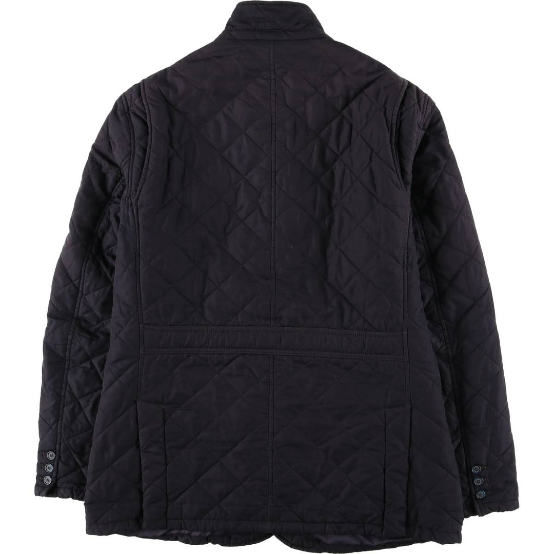 2000s-present Barbour Quilted Lutz 3-Warrant Quilted Puffer Jacket, Men's Size XL polyester black type Vintage Second Hand