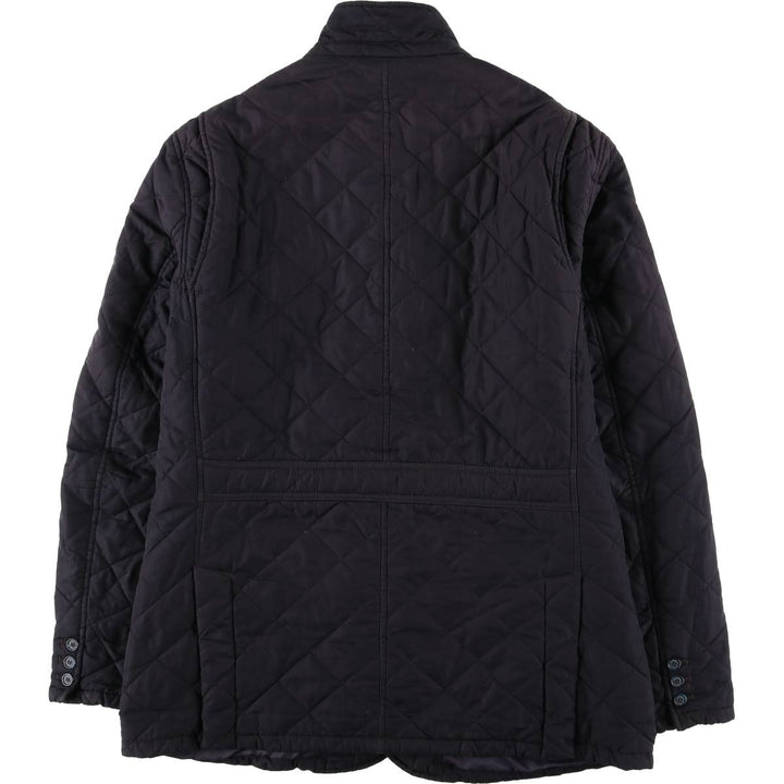 2000s-present Barbour Quilted Lutz 3-Warrant Quilted Puffer Jacket, Men's Size XL polyester black type Vintage Second Hand
