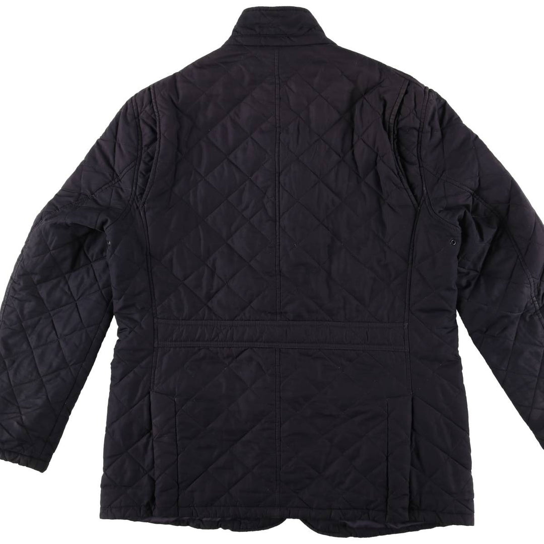 2000s-present Barbour Quilted Lutz 3-Warrant Quilted Puffer Jacket, Men's Size XL polyester black type Vintage Second Hand