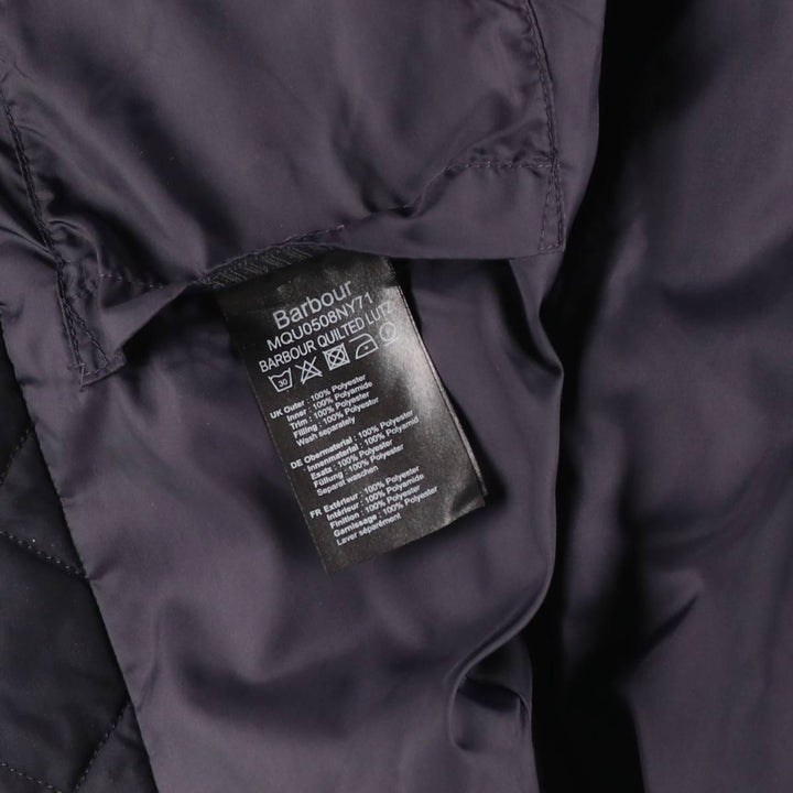 2000s-present Barbour Quilted Lutz 3-Warrant Quilted Puffer Jacket, Men's Size XL polyester black type Vintage Second Hand
