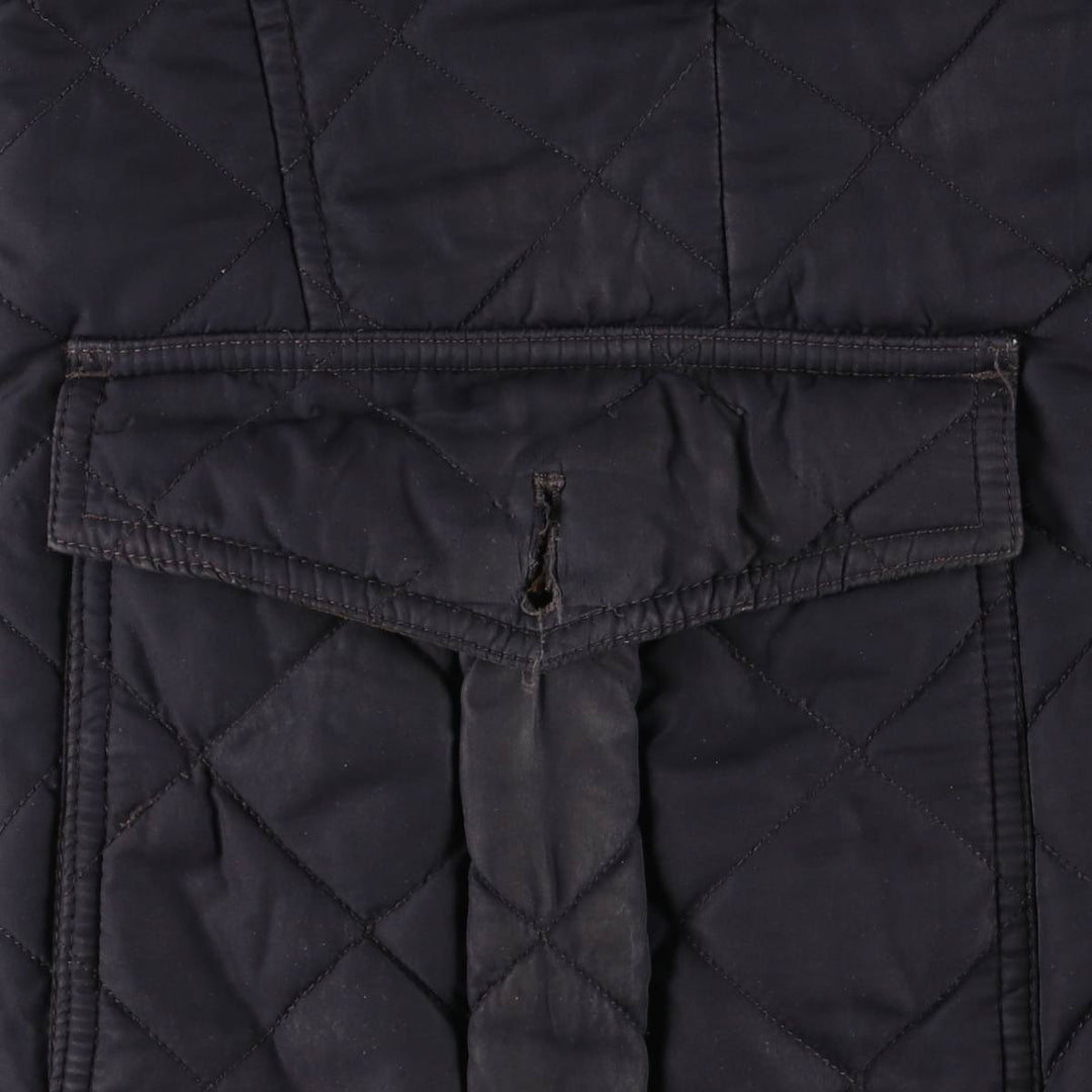 2000s-present Barbour Quilted Lutz 3-Warrant Quilted Puffer Jacket, Men's Size XL polyester black type Vintage Second Hand