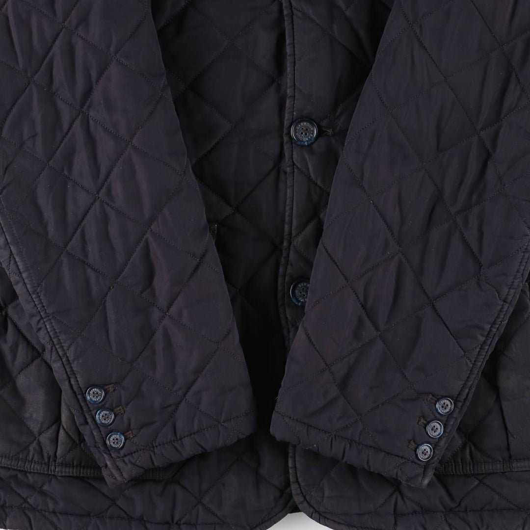2000s-present Barbour Quilted Lutz 3-Warrant Quilted Puffer Jacket, Men's Size XL polyester black type Vintage Second Hand