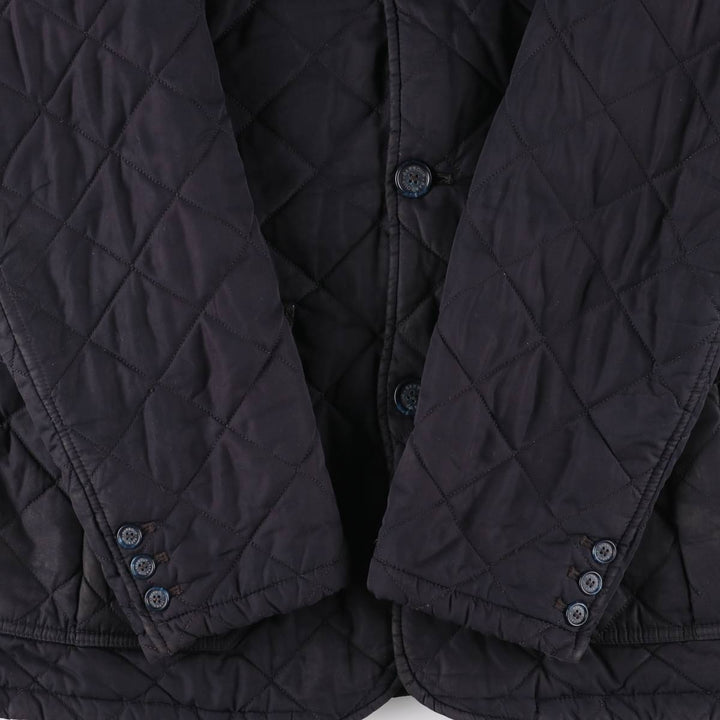2000s-present Barbour Quilted Lutz 3-Warrant Quilted Puffer Jacket, Men's Size XL polyester black type Vintage Second Hand