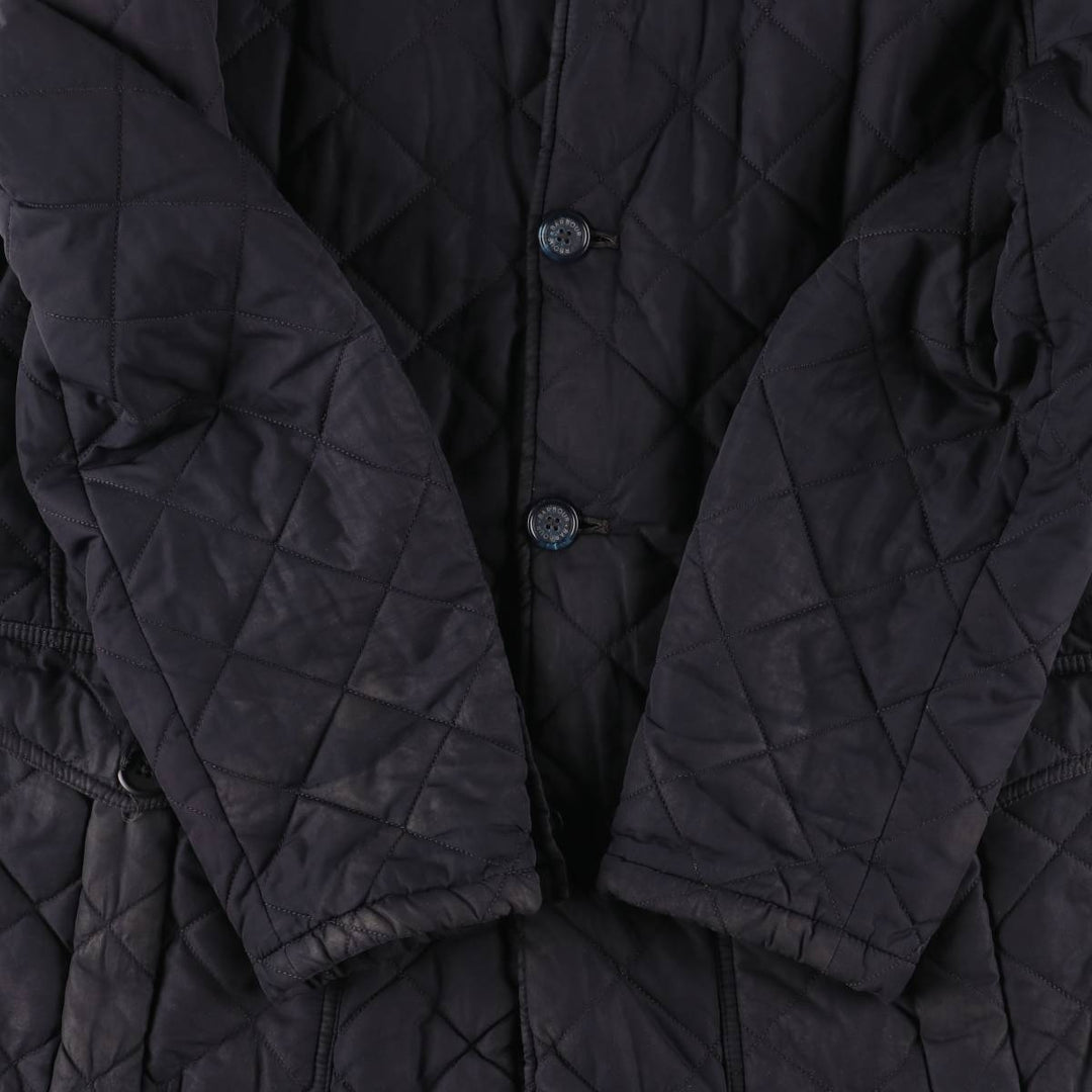 2000s-present Barbour Quilted Lutz 3-Warrant Quilted Puffer Jacket, Men's Size XL polyester black type Vintage Second Hand
