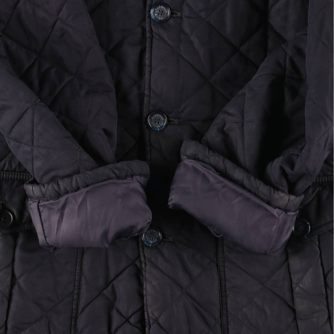 2000s-present Barbour Quilted Lutz 3-Warrant Quilted Puffer Jacket, Men's Size XL polyester black type Vintage Second Hand