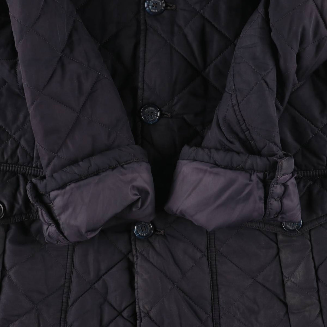 2000s-present Barbour Quilted Lutz 3-Warrant Quilted Puffer Jacket, Men's Size XL polyester black type Vintage Second Hand