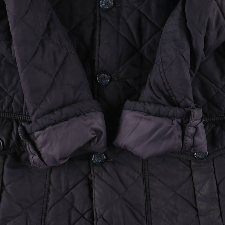 2000s-present Barbour Quilted Lutz 3-Warrant Quilted Puffer Jacket, Men's Size XL polyester black type Vintage Second Hand