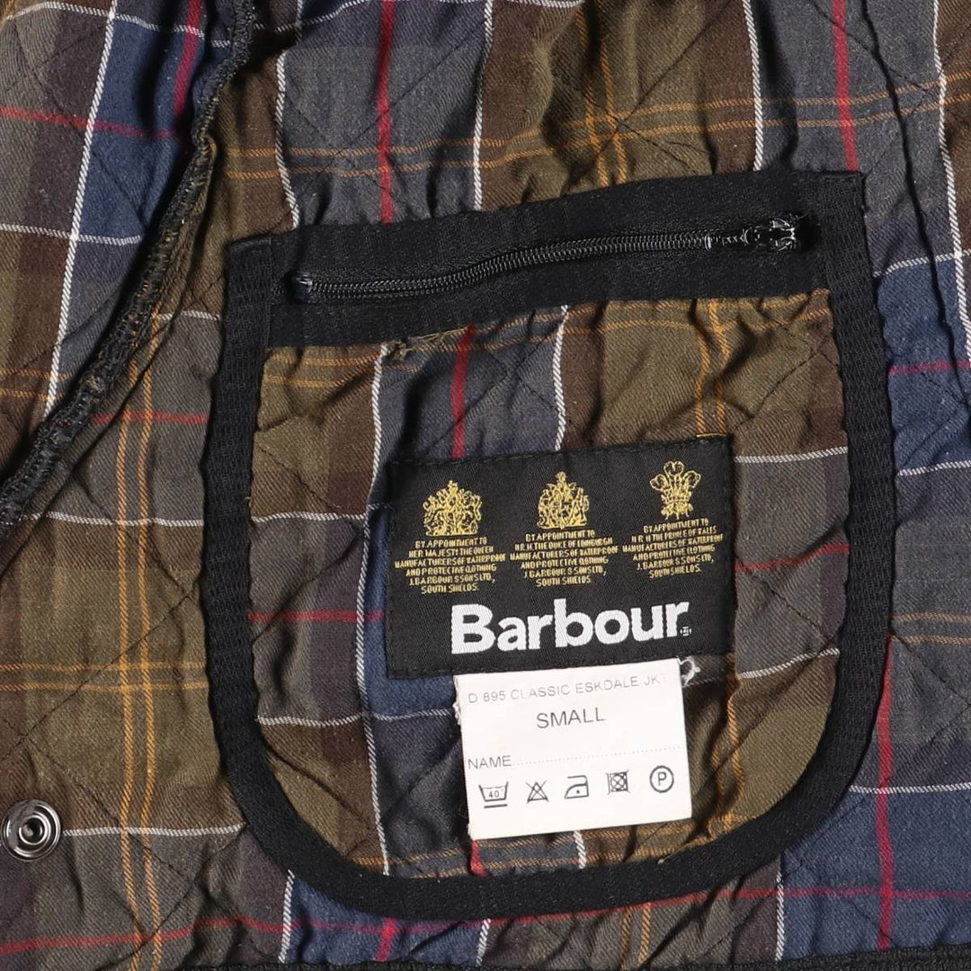 2000'S Barbour CLASSIC ESKDALE JACKET 3-Warrant Quilted Puffer Jacket Men's Size S (approx.) polyester black type Vintage Second Hand