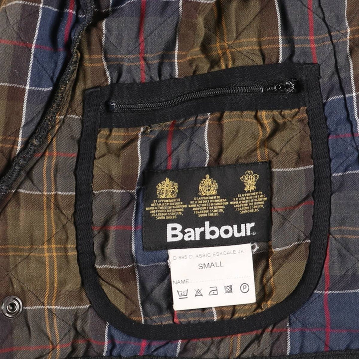 2000'S Barbour CLASSIC ESKDALE JACKET 3-Warrant Quilted Puffer Jacket Men's Size S (approx.) polyester black type Vintage Second Hand
