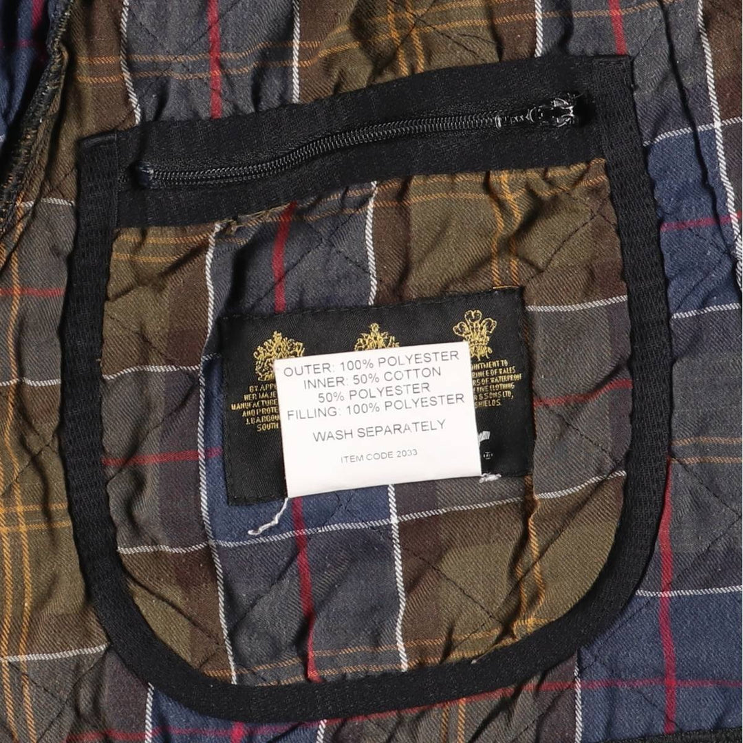 2000'S Barbour CLASSIC ESKDALE JACKET 3-Warrant Quilted Puffer Jacket Men's Size S (approx.) polyester black type Vintage Second Hand