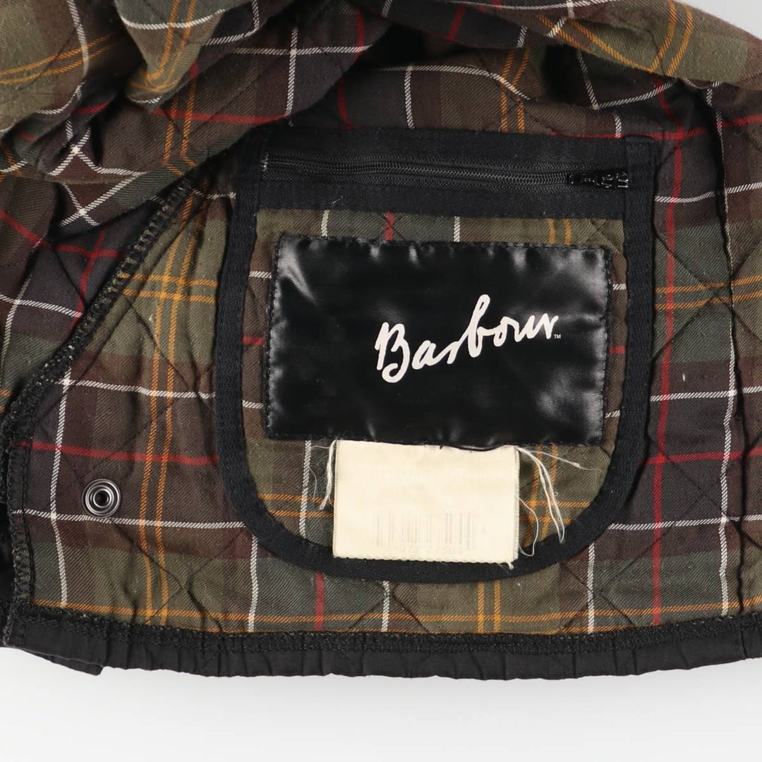 2000'S Barbour Quilted Puffer Jacket, Men's Size M (approx.) polyester black type Vintage Second Hand