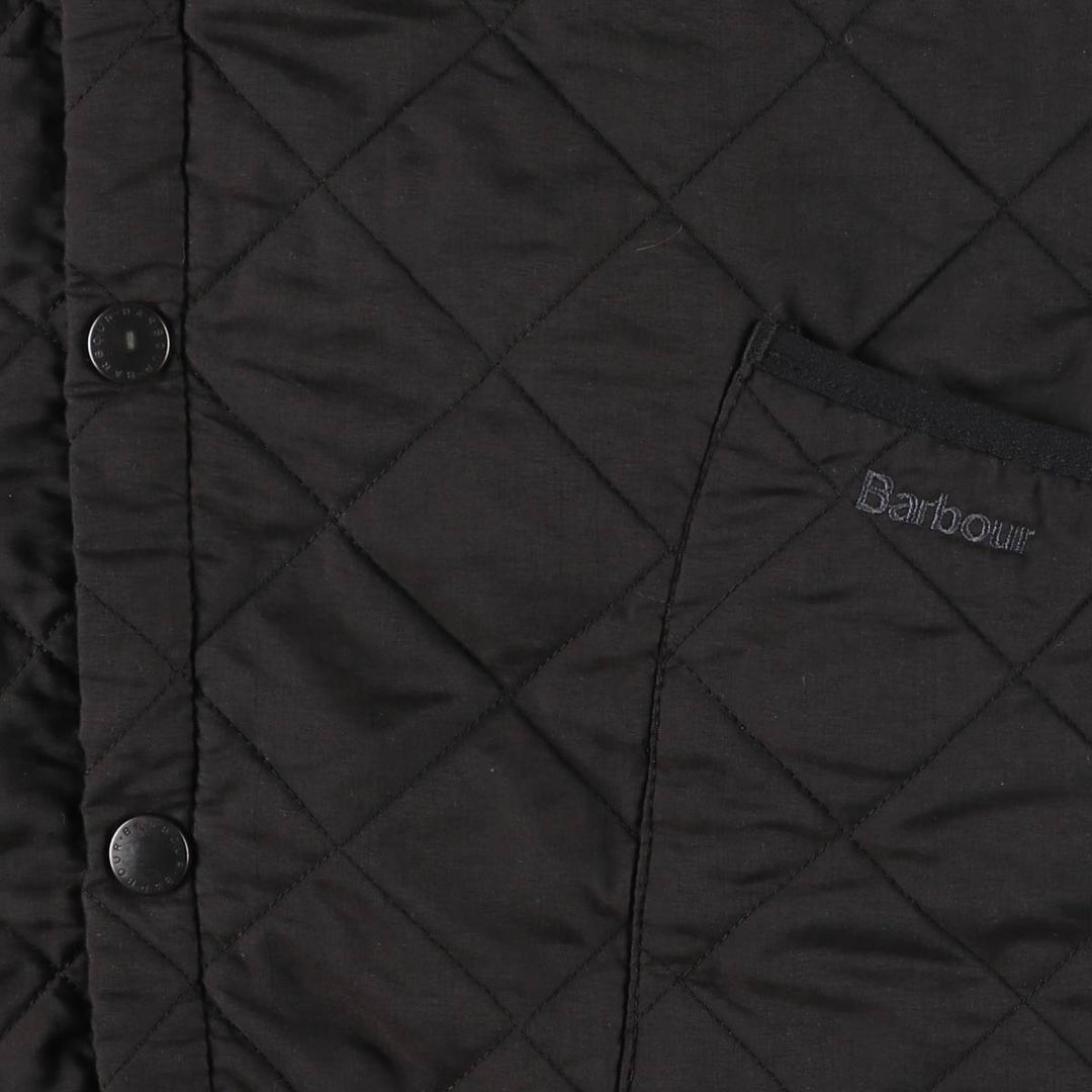 2000'S Barbour Quilted Puffer Jacket, Men's Size M (approx.) polyester black type Vintage Second Hand