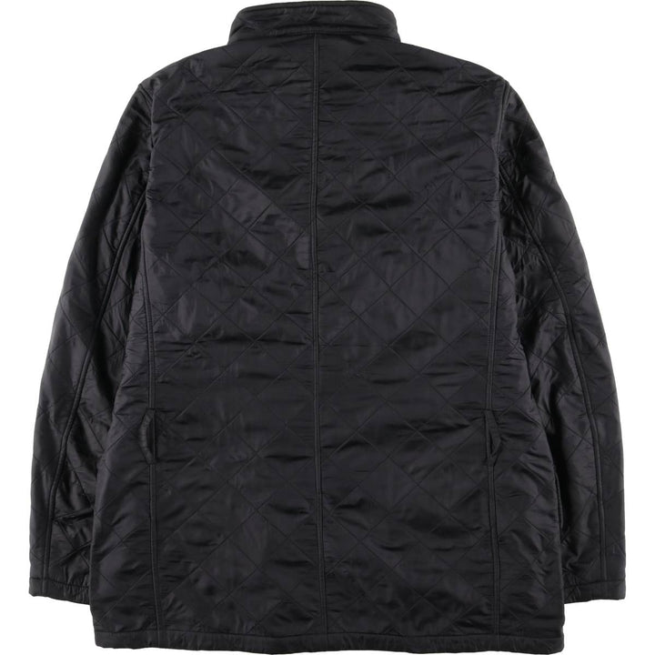 2000'S Barbour GRASSTRACK 3-Warrant Quilted Puffer Jacket, Men's Size XL (approx.) polyamide black type Vintage Second Hand