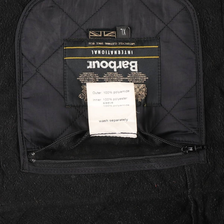 2000'S Barbour GRASSTRACK 3-Warrant Quilted Puffer Jacket, Men's Size XL (approx.) polyamide black type Vintage Second Hand