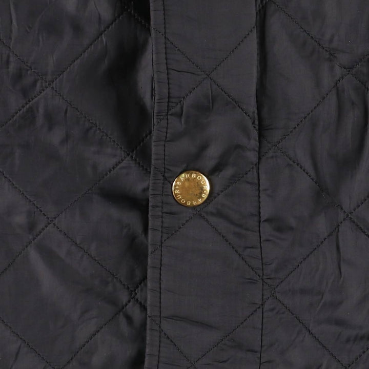2000'S Barbour GRASSTRACK 3-Warrant Quilted Puffer Jacket, Men's Size XL (approx.) polyamide black type Vintage Second Hand