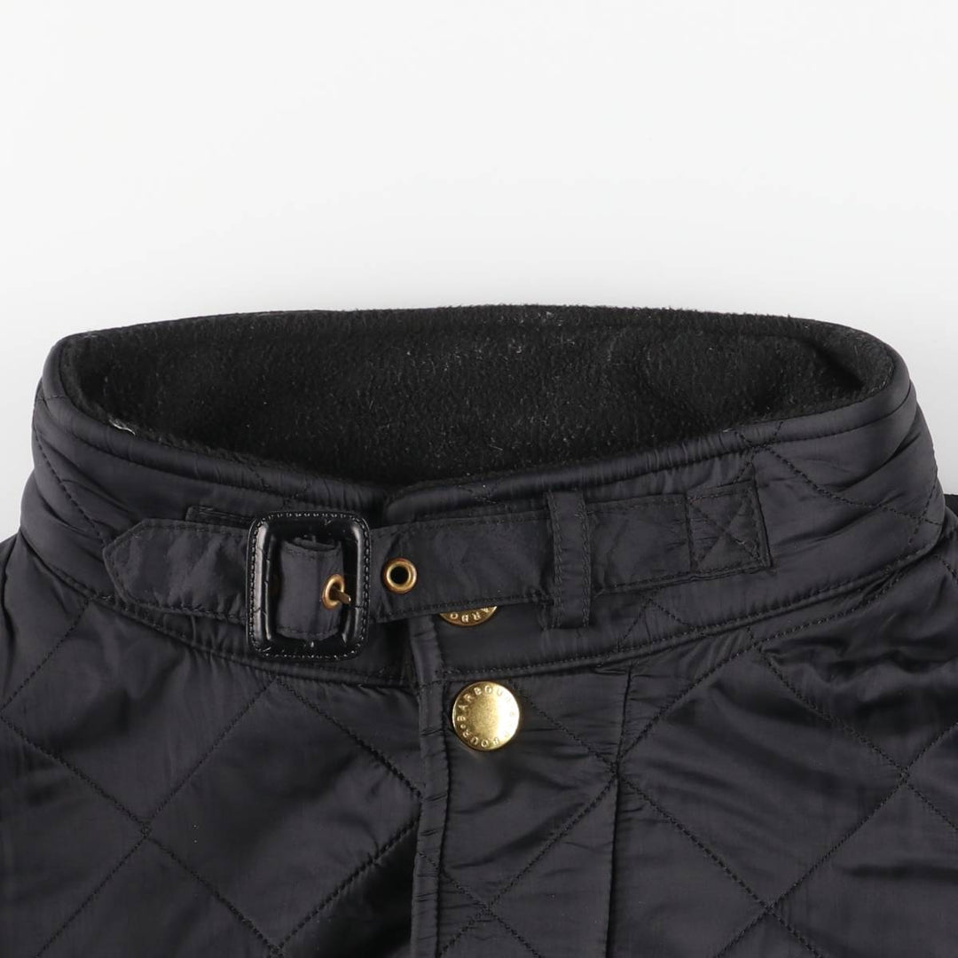2000'S Barbour GRASSTRACK 3-Warrant Quilted Puffer Jacket, Men's Size XL (approx.) polyamide black type Vintage Second Hand