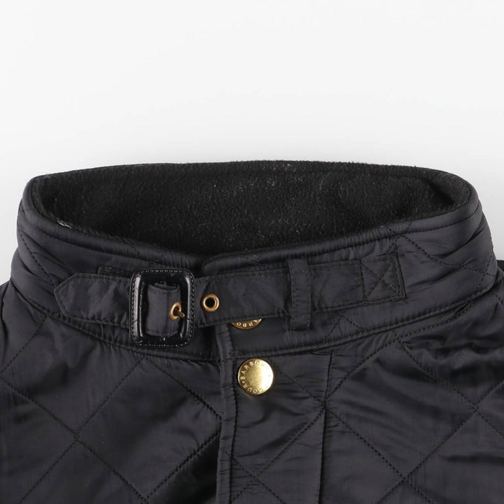 2000'S Barbour GRASSTRACK 3-Warrant Quilted Puffer Jacket, Men's Size XL (approx.) polyamide black type Vintage Second Hand