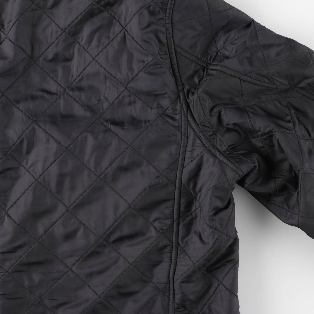 2000'S Barbour GRASSTRACK 3-Warrant Quilted Puffer Jacket, Men's Size XL (approx.) polyamide black type Vintage Second Hand