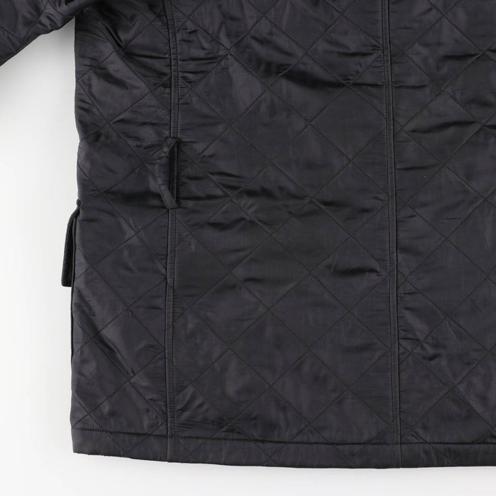 2000'S Barbour GRASSTRACK 3-Warrant Quilted Puffer Jacket, Men's Size XL (approx.) polyamide black type Vintage Second Hand
