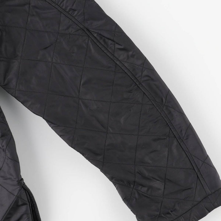2000'S Barbour GRASSTRACK 3-Warrant Quilted Puffer Jacket, Men's Size XL (approx.) polyamide black type Vintage Second Hand