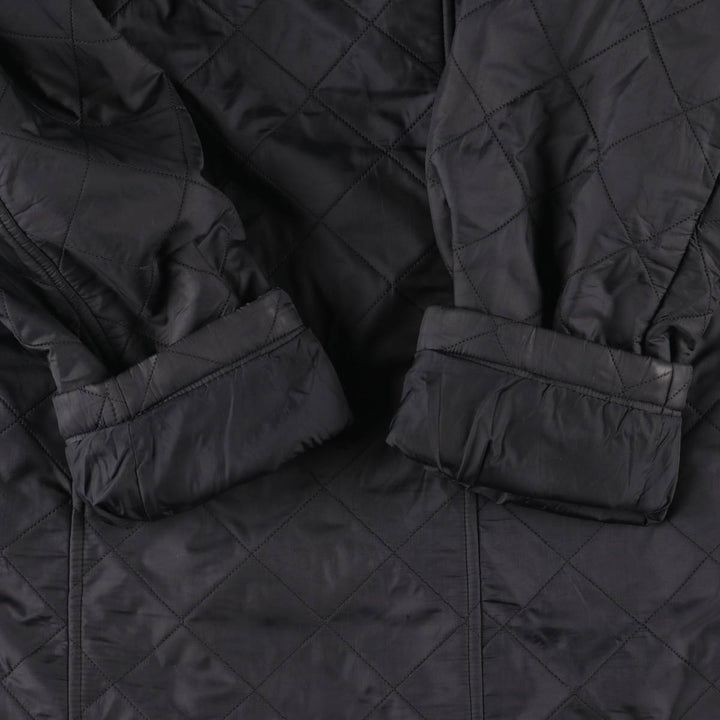 2000'S Barbour GRASSTRACK 3-Warrant Quilted Puffer Jacket, Men's Size XL (approx.) polyamide black type Vintage Second Hand