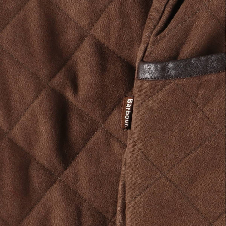 Barbour LIDDESDALE 3-Warrant Quilted Puffer Jacket, Men's Size L (approx.) cotton Khaki type brown Vintage Second Hand