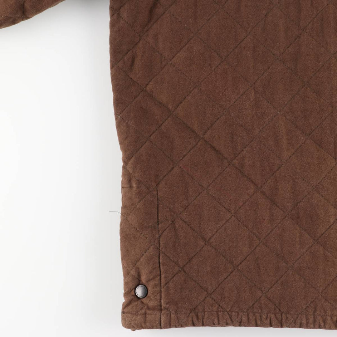 Barbour LIDDESDALE 3-Warrant Quilted Puffer Jacket, Men's Size L (approx.) cotton Khaki type brown Vintage Second Hand