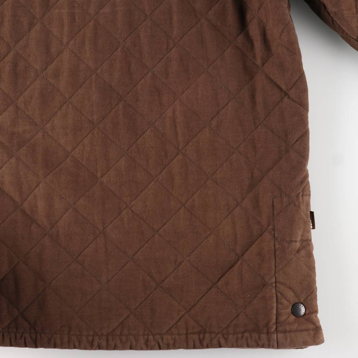 Barbour LIDDESDALE 3-Warrant Quilted Puffer Jacket, Men's Size L (approx.) cotton Khaki type brown Vintage Second Hand