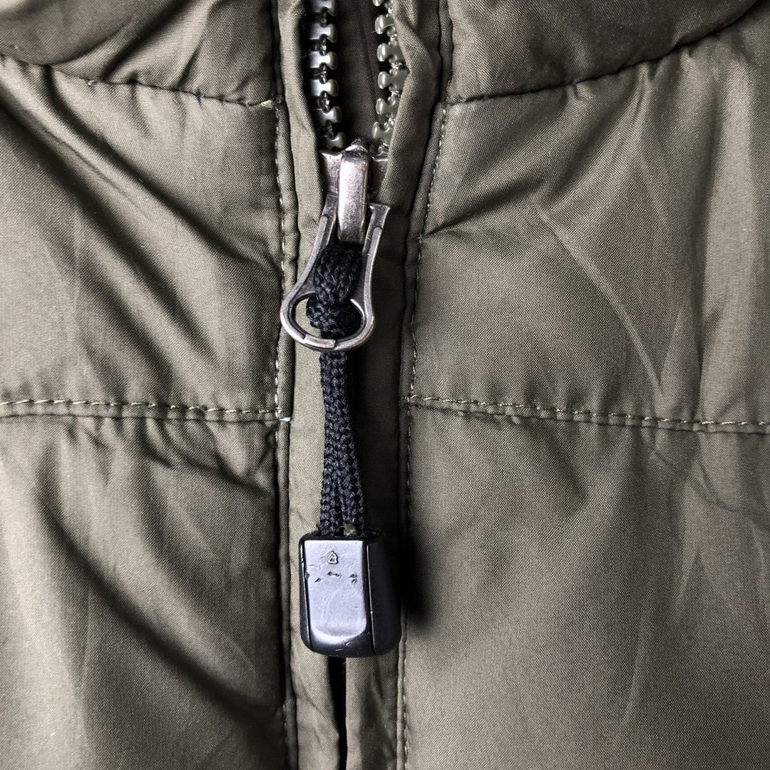 Eddie Bauer Goose Down Vest, Men's XL Size polyester Khaki type sage green Vintage Second Hand