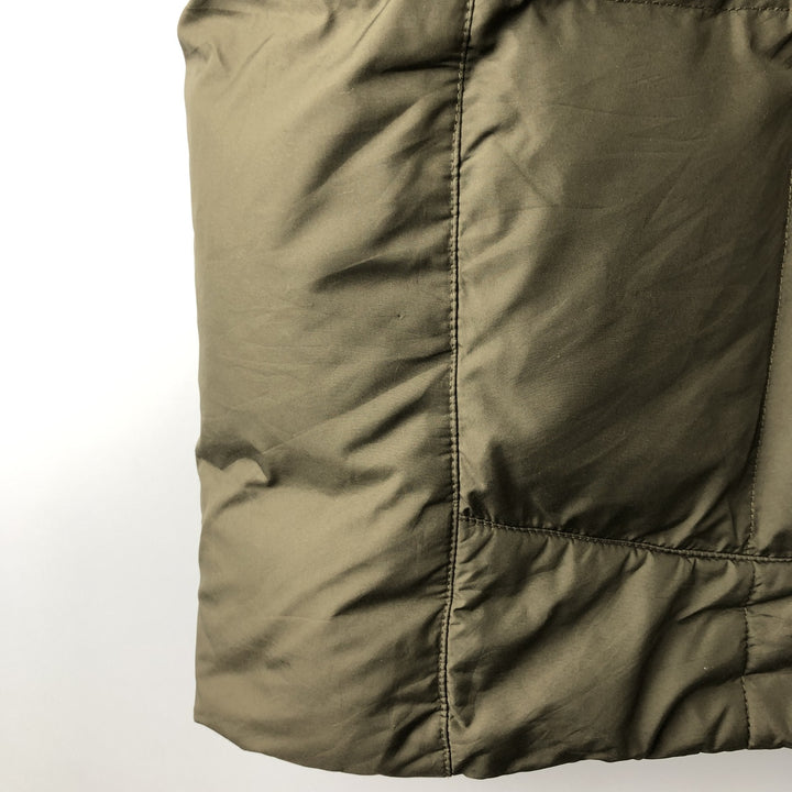 Eddie Bauer Goose Down Vest, Men's XL Size polyester Khaki type sage green Vintage Second Hand