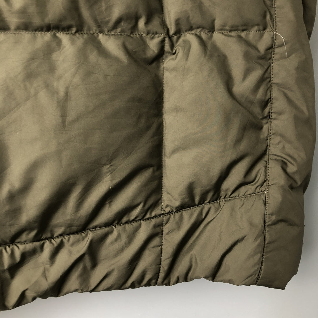 Eddie Bauer Goose Down Vest, Men's XL Size polyester Khaki type sage green Vintage Second Hand