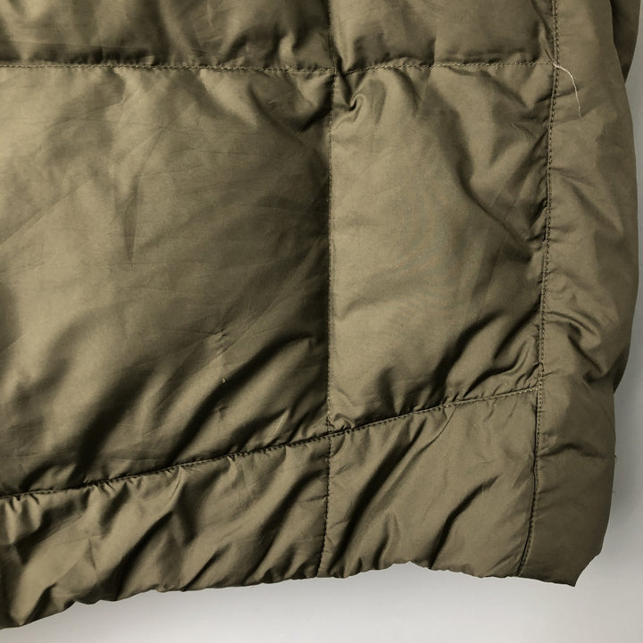 Eddie Bauer Goose Down Vest, Men's XL Size polyester Khaki type sage green Vintage Second Hand