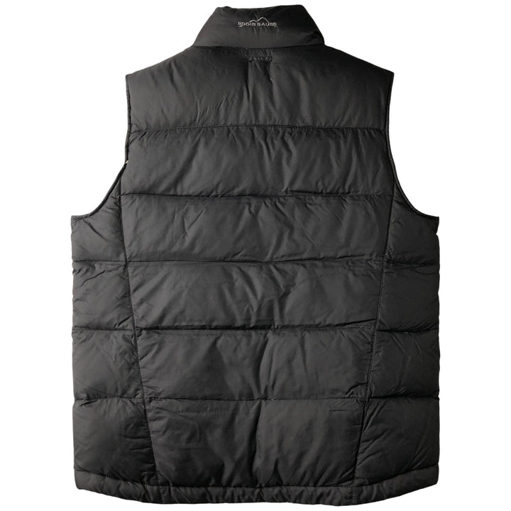 Eddie Bauer goose down vest, men's size M Nylon black type Vintage Second Hand
