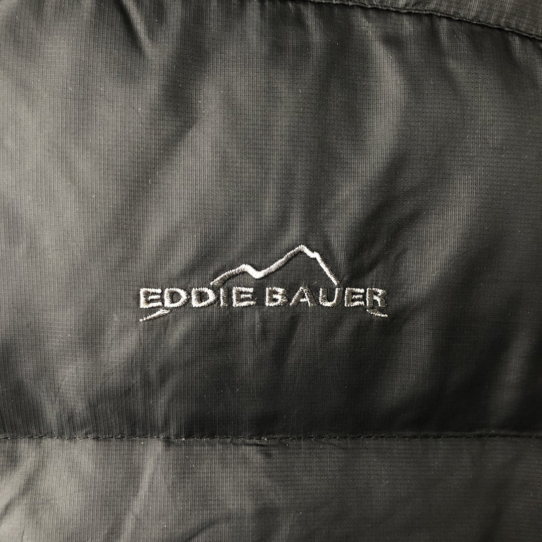 Eddie Bauer goose down vest, men's size M Nylon black type Vintage Second Hand