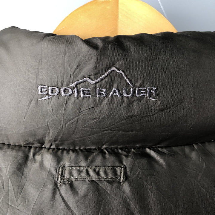 Eddie Bauer Goose Down Vest, Men's Size L polyester Khaki type sage green Vintage Second Hand