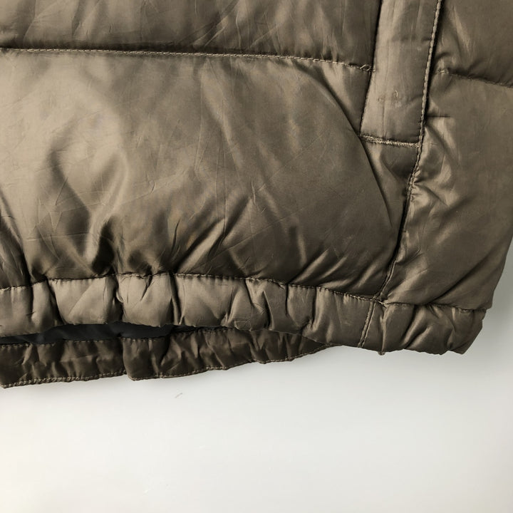 Eddie Bauer Goose Down Vest, Men's Size L polyester Khaki type sage green Vintage Second Hand