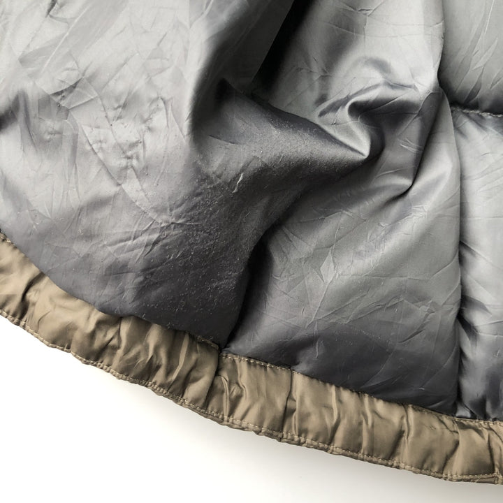 Eddie Bauer Goose Down Vest, Men's Size L polyester Khaki type sage green Vintage Second Hand
