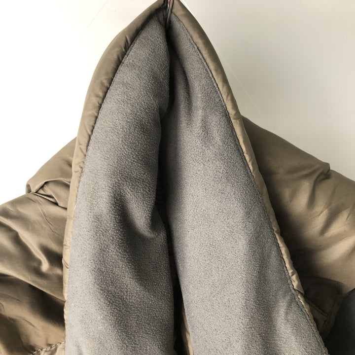 Eddie Bauer Goose Down Vest, Men's Size L polyester Khaki type sage green Vintage Second Hand
