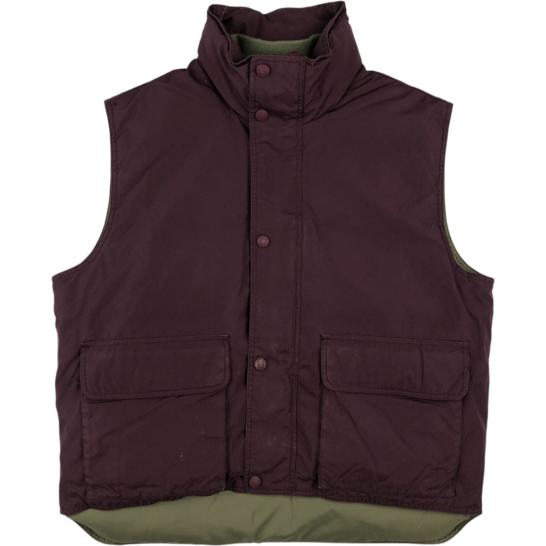 90'S Cabela's Vintage Goose Down Vest, Men's Size L polyester red type reddish brown Vintage Second Hand