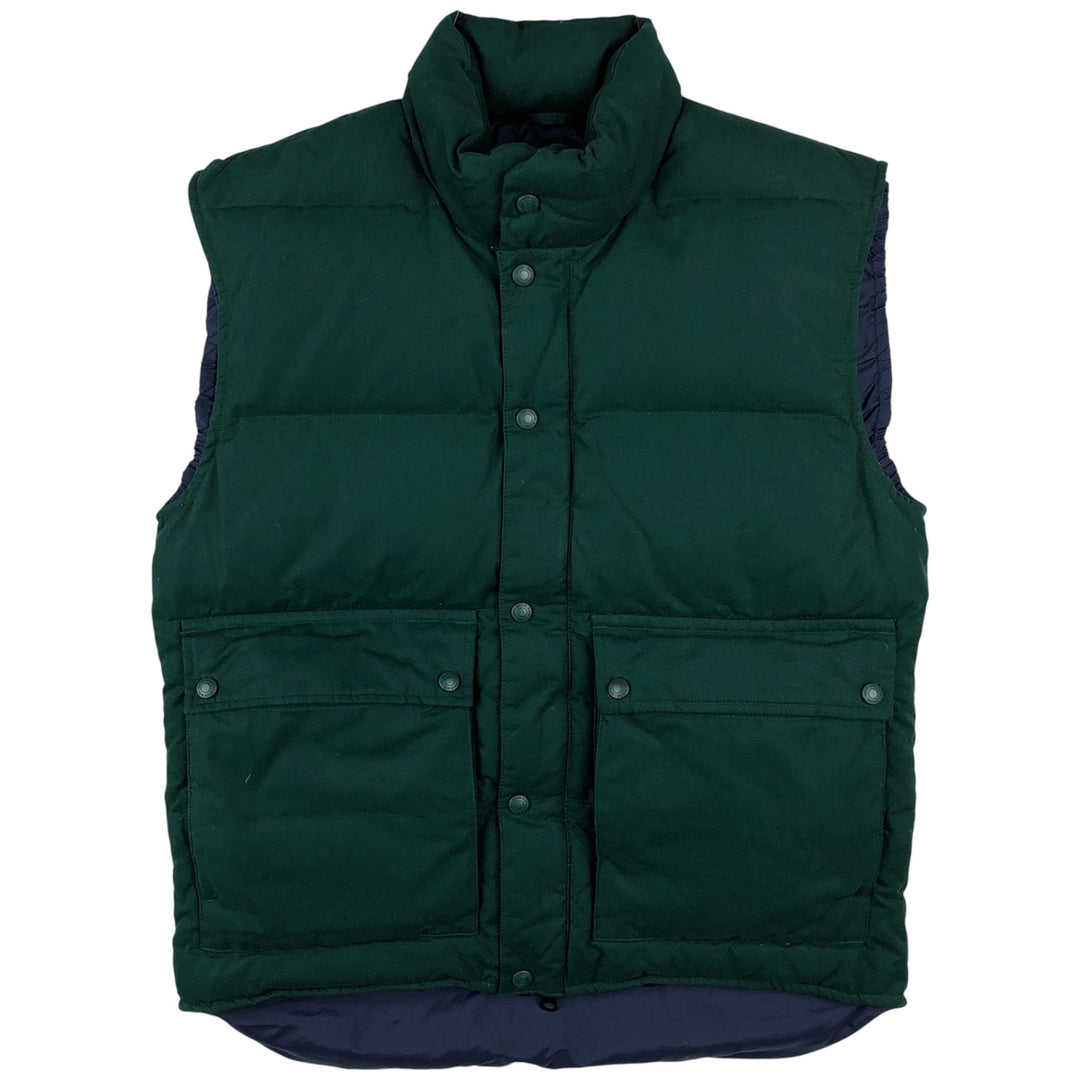 Vintage 1990'S Eddie Bauer goose down vest, size S, men's polyester green type Vintage Second Hand