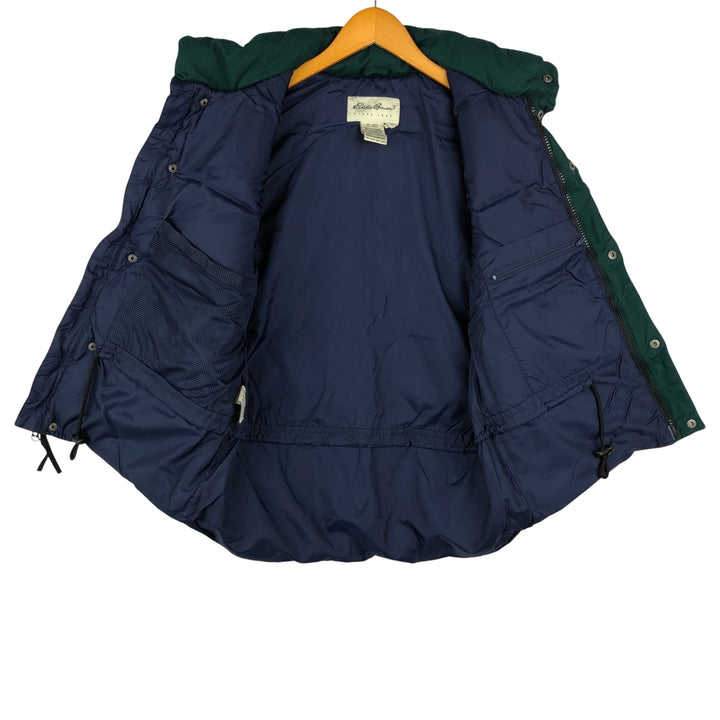 Vintage 1990'S Eddie Bauer goose down vest, size S, men's polyester green type Vintage Second Hand