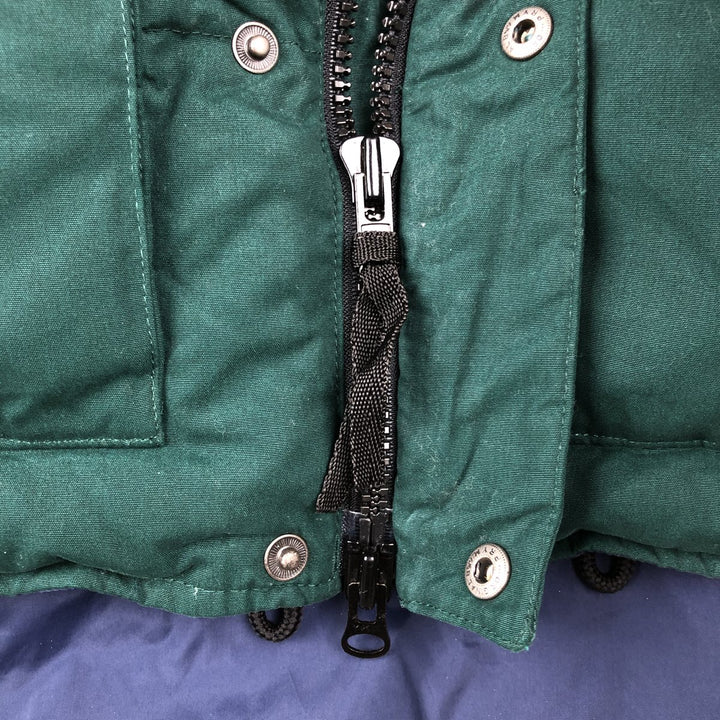 Vintage 1990'S Eddie Bauer goose down vest, size S, men's polyester green type Vintage Second Hand