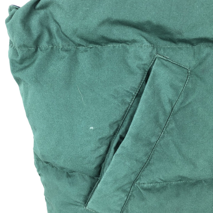 Vintage 1990'S Eddie Bauer Check Pattern Reversible Goose Down Vest, Men's Size Large polyester green type Vintage Second Hand