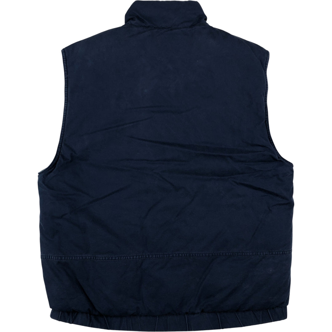 Vintage 1990'S Eddie Bauer goose down vest, size M, men's cotton navy blue type Vintage Second Hand